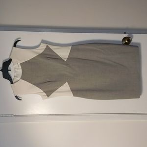 Calvin Klein, 6, white and grey dress